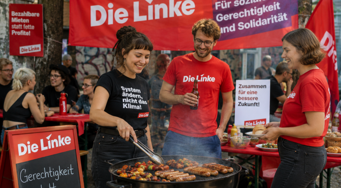 Treffen Sie Die Linke am Grill